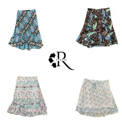 Y2K Unique Printed Women Poly Midi Skirts RW-2670