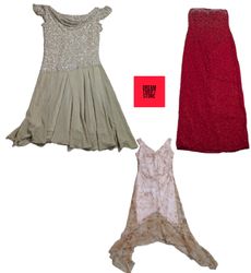 DESIGNER Y2K INSPIRED DRESS LIGHT COLOR PATTERN BR..