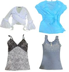 Y2k Feminine Layered Tops Mix