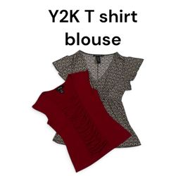 Y2K T shirt blouse