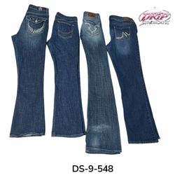 Retro Y2K Baggy Fit Blue Denim Jeans (DS-9-548)