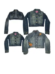Giacca di denim cropped Y2K | V-T697