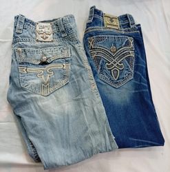 CR12090 VINTAGE ROCK REVIVAL MEN’S JEANS