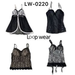 Y2K Lingerie Core Lace Bustiers & Corset Tops