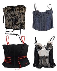 Y2K VINTAGE Nike Women's Corsets and Camisoles (TR..