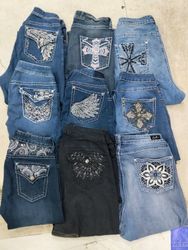 Embroidered jeans