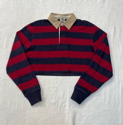 Upcycle Unbranded Rugby Crop Top (Dv-9-71)