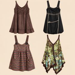 Y2k Boho Tunic Tops
