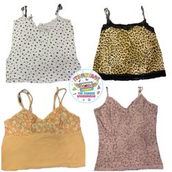 Vintage Y2K Cami Top Bundle – 10pcs | VR370