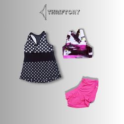 Lululemon shorts, blouse, tanktop