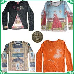 Vintage Y2K Women's Mixed Brand Blouses & Tops Bun..