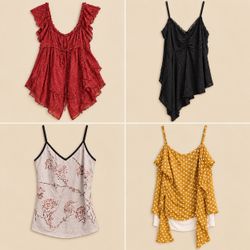 Y2k Boho Style Cami Tops