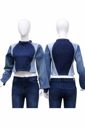 CR2171 Upcycled Crop Top