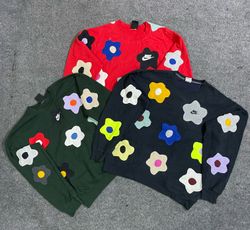 Upcycled Nike Flower Sweatshirt