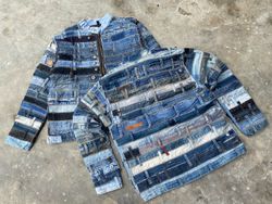 Upcycled Denim Belt Jacket