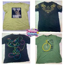 Y2K Vintage Printed Graphic T-Shirt Bundle VR435