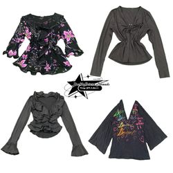 Y2k Nature Vibe Girl Full Sleeve Top B2F-098