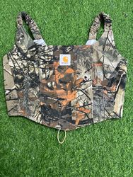 Carhartt Upcycled Realtree Corset Top | Handmade C..