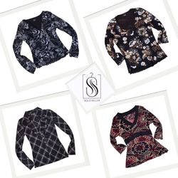 Y2K Black Mix Full Sleeve Tops