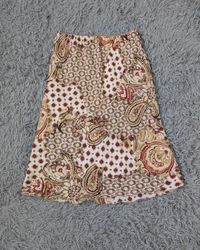 CN*1004*Y2K Italian Floral Skirt Fairy Grunge Boho..
