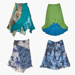 Jupes de fée aquamarine Y2K
