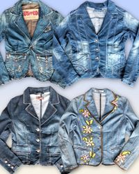 Denim Fitted Blazer 20 pieces