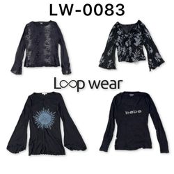 Y2K Whimsigoth Bell Sleeve & Rhinestone Tops