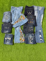Yv1562 Flared Denim Jeans 12P