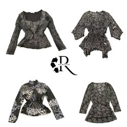 Y2K Women's Printed Full Sleeve Tops RW-2632