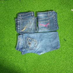 WALLFLOWER SILVER AND OTHER BRAND JEANS MULHER USA..