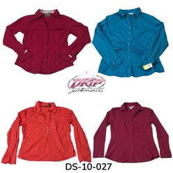 Aesthetic Y2K Cotton Blouse With Retro Charm (DS-1..