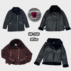 Y2k suede leather jackets WR-2483