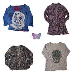 Vintage Y2K Printed Tops (SV-116)