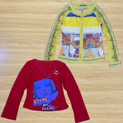 Y2K Vintage Long Sleeve Top Collection – Assorted ..