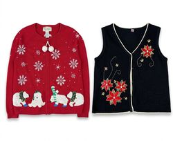 (FV-2609) Vintage style Christmas Knitwear | Novel..