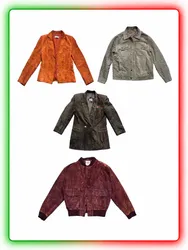 Vintage Suede Leather Coats & Jackets – 11 Piece W..