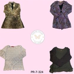 Women’s Floral Print Poly Blouse – Trendy Y2K Long..