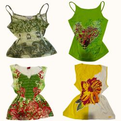 Y2K Lime Trip Cami Tops - ST-067
