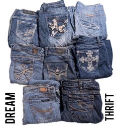 DESIGNER BOOTCUT JEANS BRAND'S INCLUDED ZCO, WALLF..