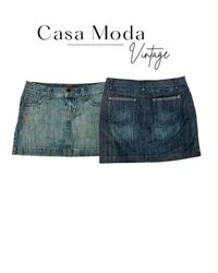 240826-2 Y2k Denim Mini Skirts