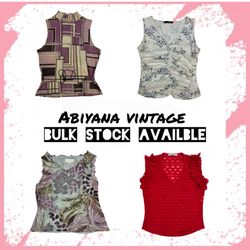 Y2K Sleeveless Tops Bundle - Ruched Floral, Ruffle..