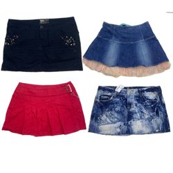 Vintage Y2K Denim & Fashion Mini Skirt Mix – 12 Pi..