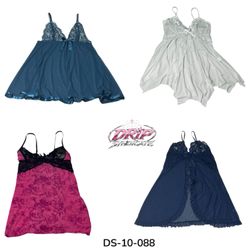 Dreamy Y2K Satin Slip Dress For Nights (DS-10-088)