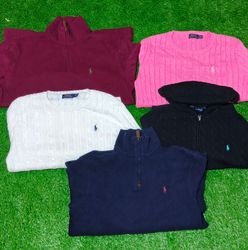 Ralph Lauren 1/4 zipand mixed sweaters