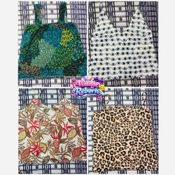 Y2K Vintage Printed Cami & Statement Top Bundle Vr..