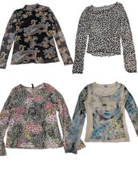Y2K classic Printed T-Shirts and Blouses (TR-1064)