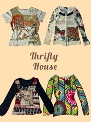 Y2K Abstract Print Babytees(TH/537)