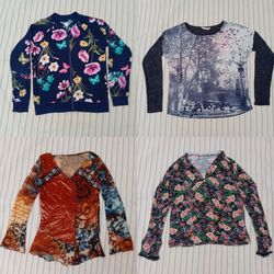 Y2K Long Sleeve Printed T-Shirts (MS047)