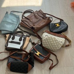 Celine Handbags Pre Loved Vintage 7pcs