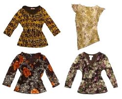 Y2K Grunge Printed Mesh Tops